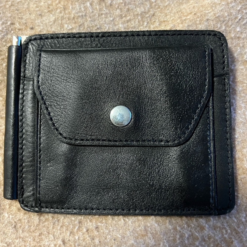 EUC - Jeun Bang Black Genuine Leather Wallet